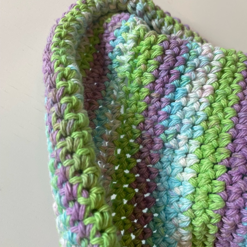 Crochet Striped Bucket Hat Handmade - Picture 6 of 8